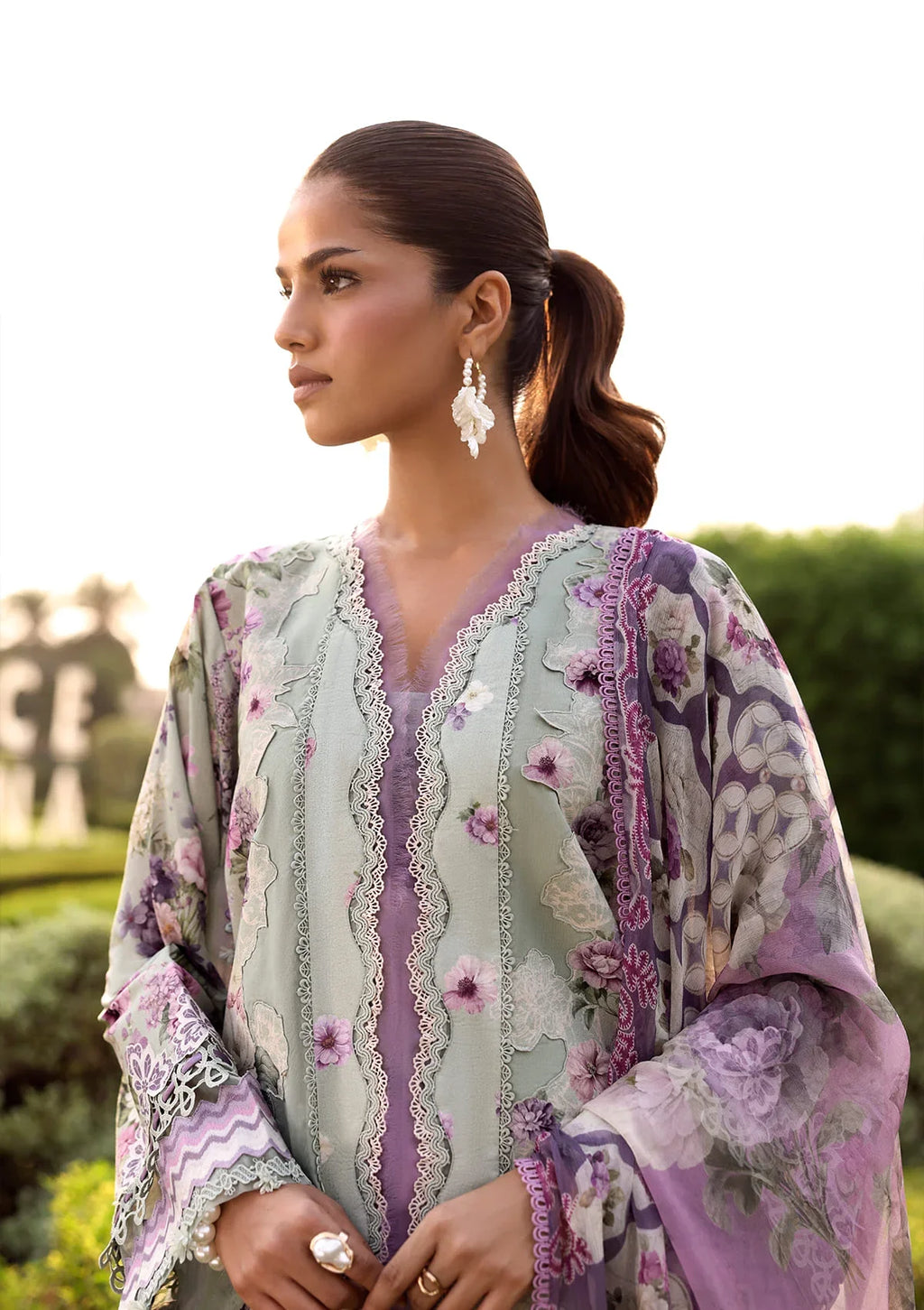 Elaf | Belladore - Prints Chiffon Lawn '26 | EPA-6A CASTELLA