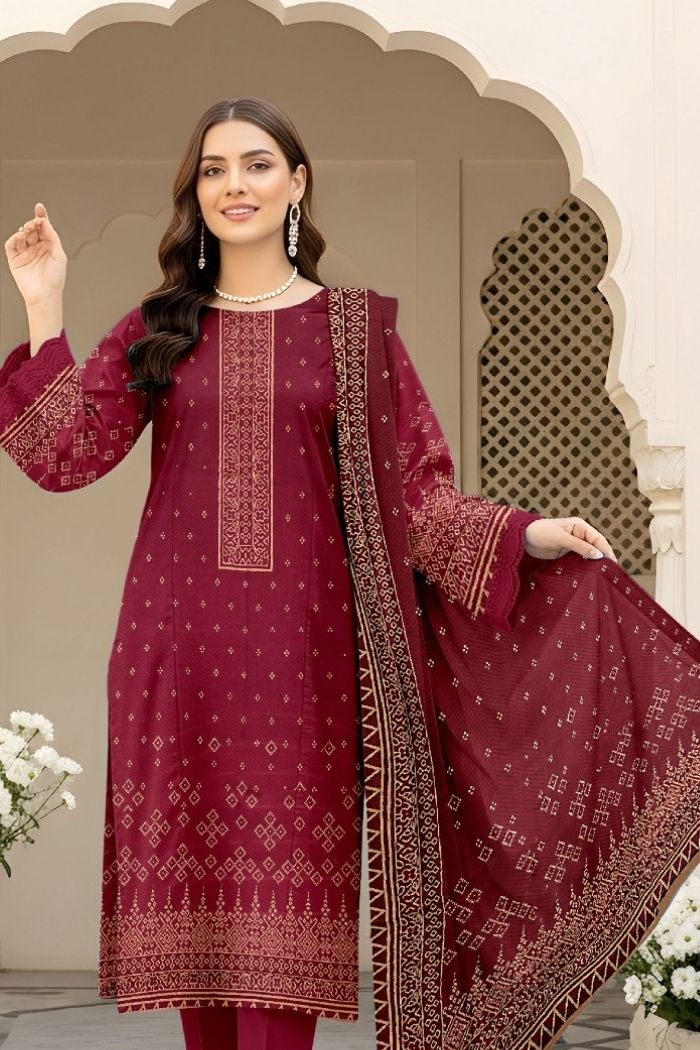 Fatima Maryam | 3 Pcs Printed Lawn | FM-32
