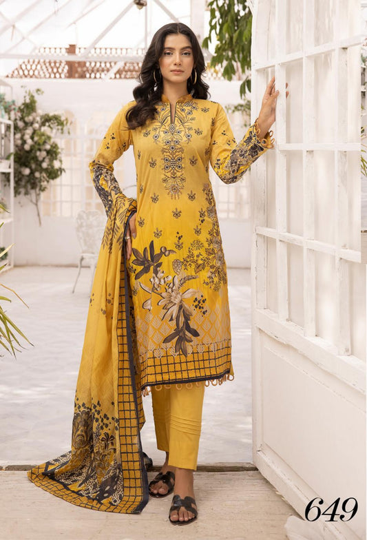 Shaista | Embroidered Lawn | Heer