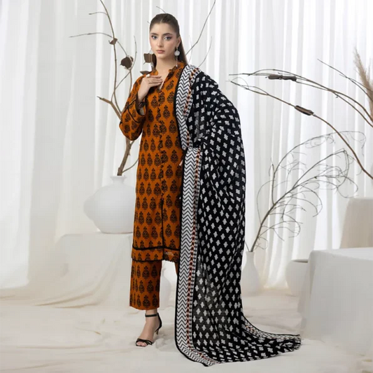REGALIA | Salina Printed Khaddar | SSPKV1-3
