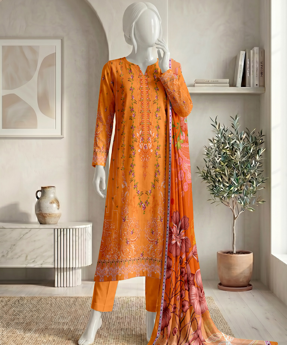Bin Ameer | Signature 3PC Printed Lawn | D05