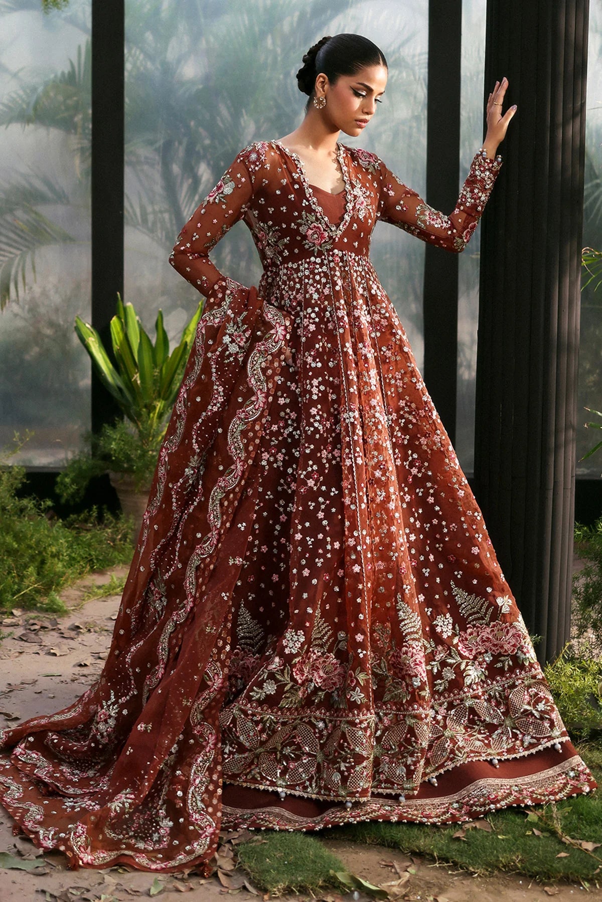 AFROZEH | UNSTITCH FESTIVE | Shale