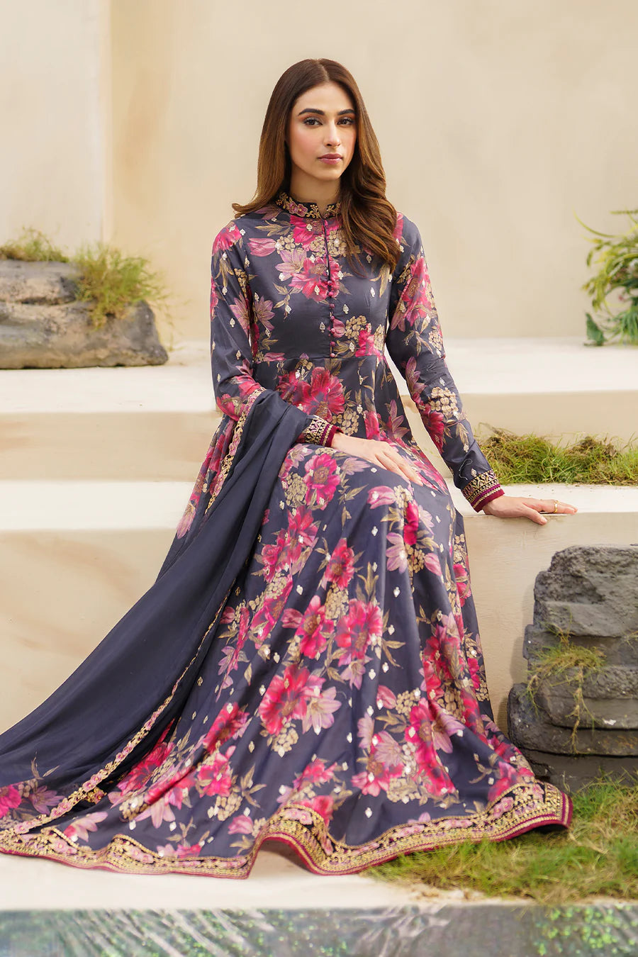 IZNIK | EMBROIDERED LAWN | SFL-12