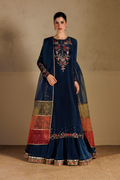 Iznik | Formals 26 Embroidered Pure Ramen Silk | UE-728