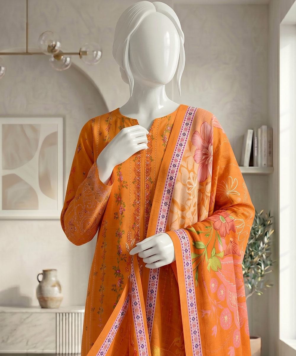 Bin Ameer | Signature 3PC Printed Lawn | D05