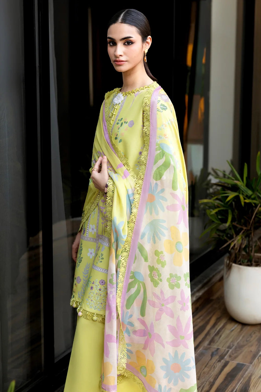 Naqsh | The Breeze Edit Lawn | Honey Glow
