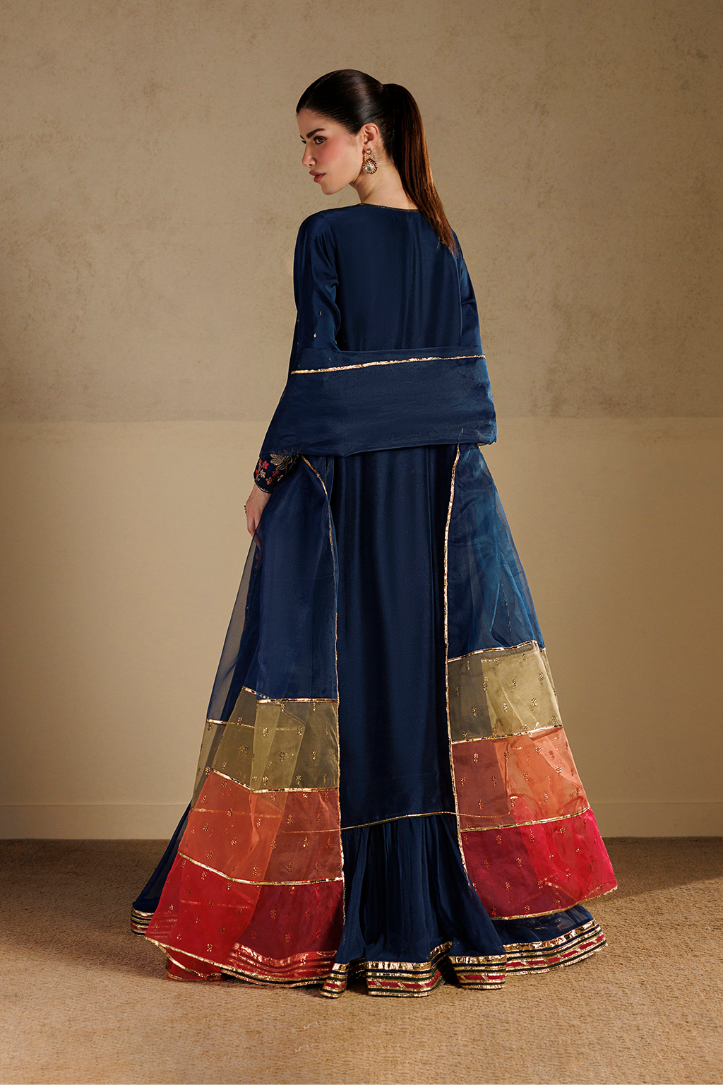 Iznik | Formals 26 Embroidered Pure Ramen Silk | UE-728