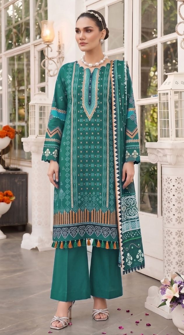 Fatima Maryam | Eshmaal Printed Lawn | FM-E-32