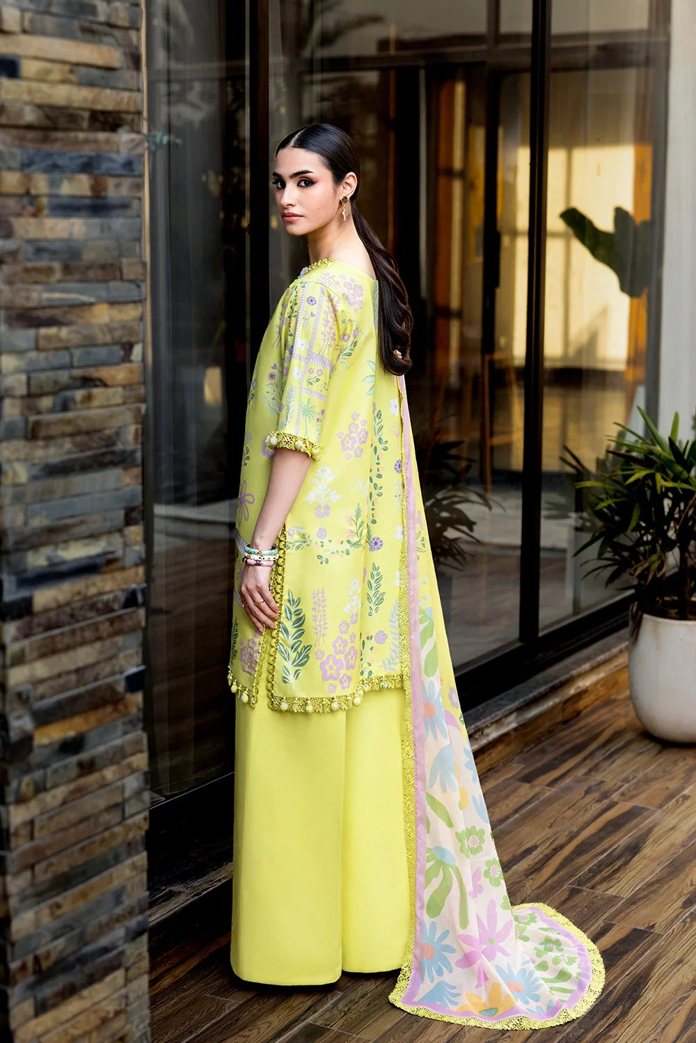Naqsh | The Breeze Edit Lawn | Honey Glow