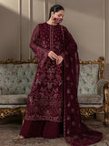 Mahira - 3 Piece Embroidered Chiffon Dress