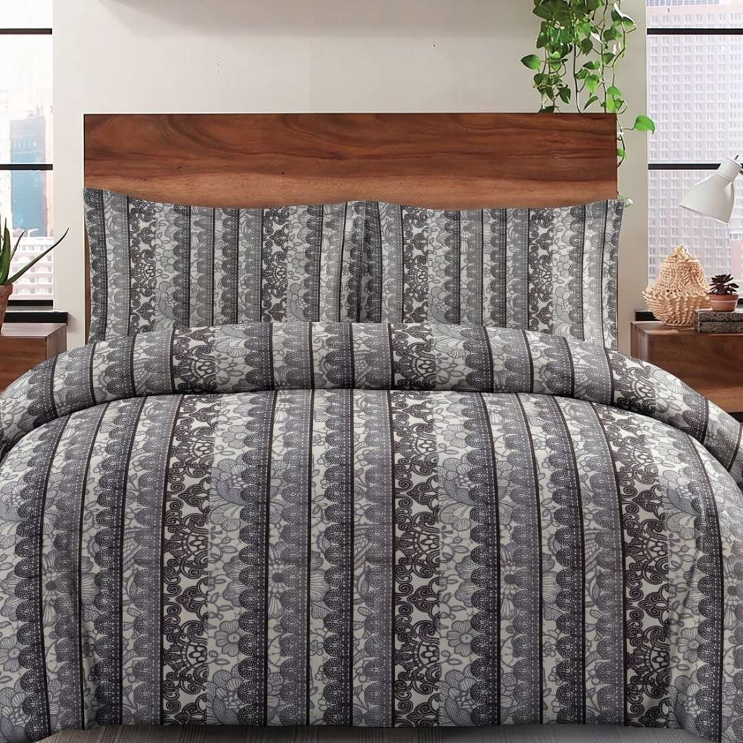 Zainab Fatima | King Size Bed Sheet Set | ZF-BED-33