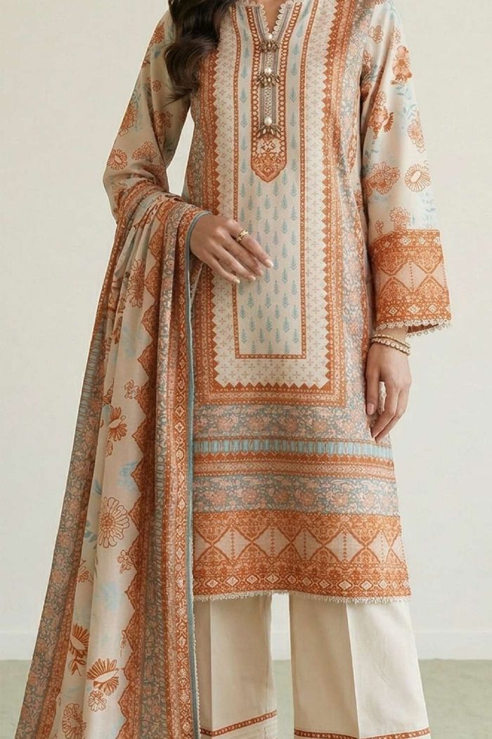 Zellbury | 3 Pcs Printed Lawn | 017