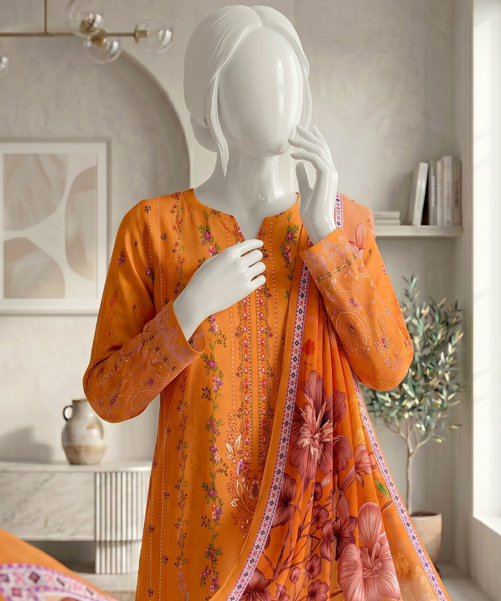 Bin Ameer | Signature 3PC Printed Lawn | D05