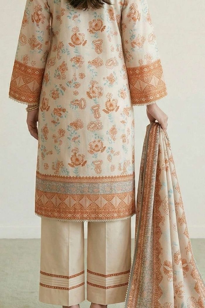 Zellbury | 3 Pcs Printed Lawn | 017