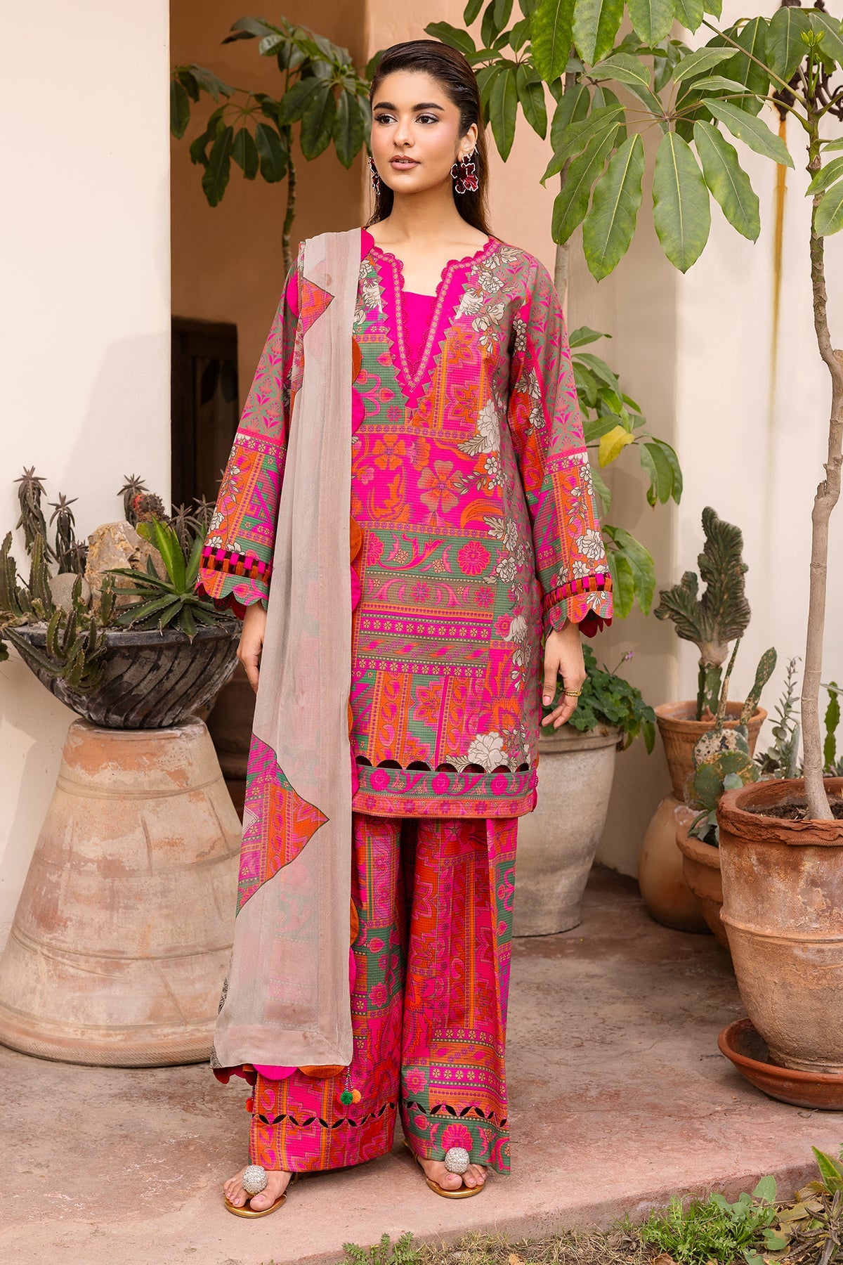 Charizma | C- Prints 3-PC Unstitched Lawn | CP6-02