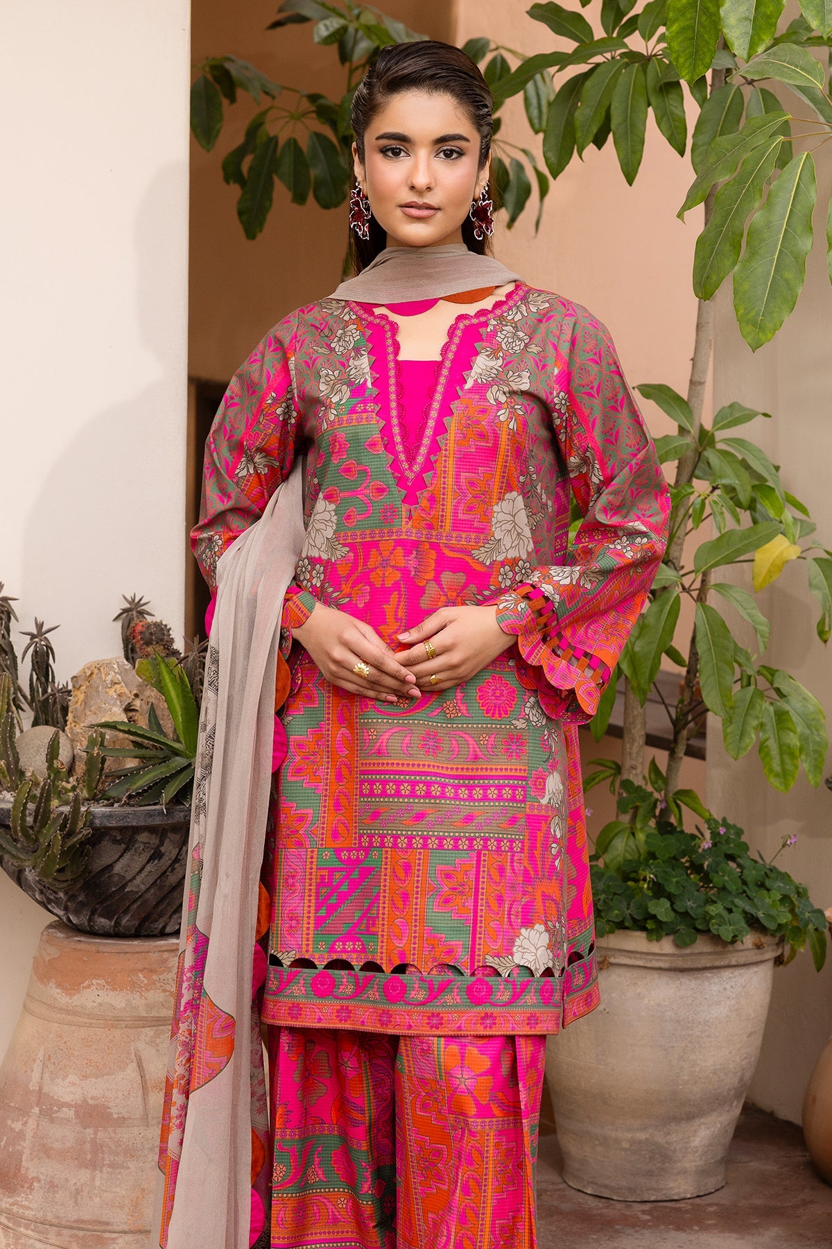 Charizma | C- Prints 3-PC Unstitched Lawn | CP6-02