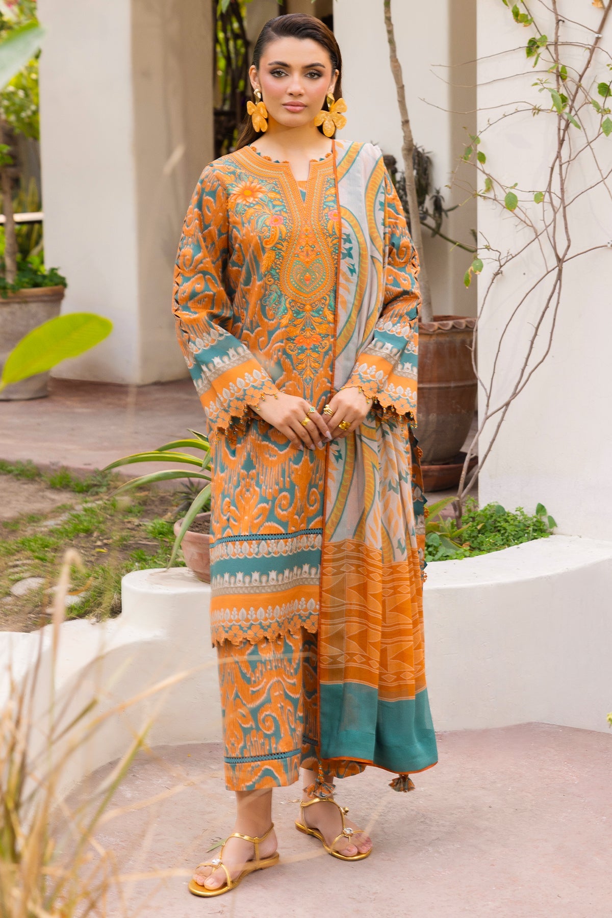 Charizma | C- Prints 3-PC Unstitched Lawn | CP6-05