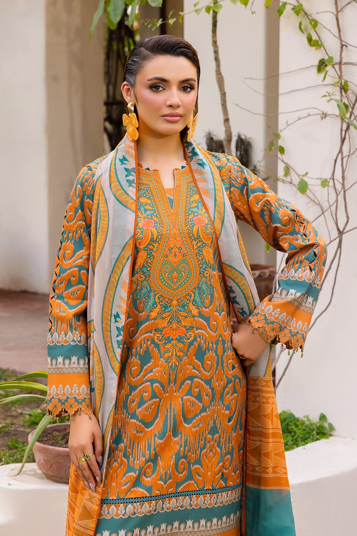 Charizma | C- Prints 3-PC Unstitched Lawn | CP6-05