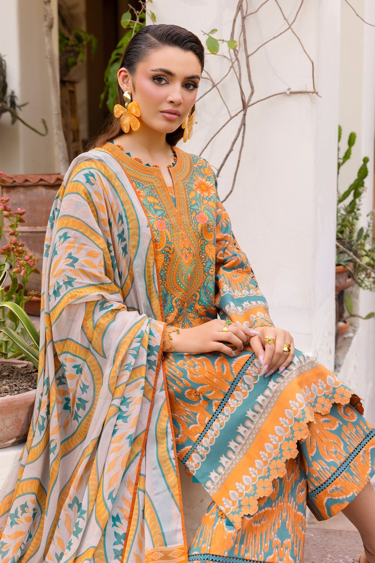 Charizma | C- Prints 3-PC Unstitched Lawn | CP6-05