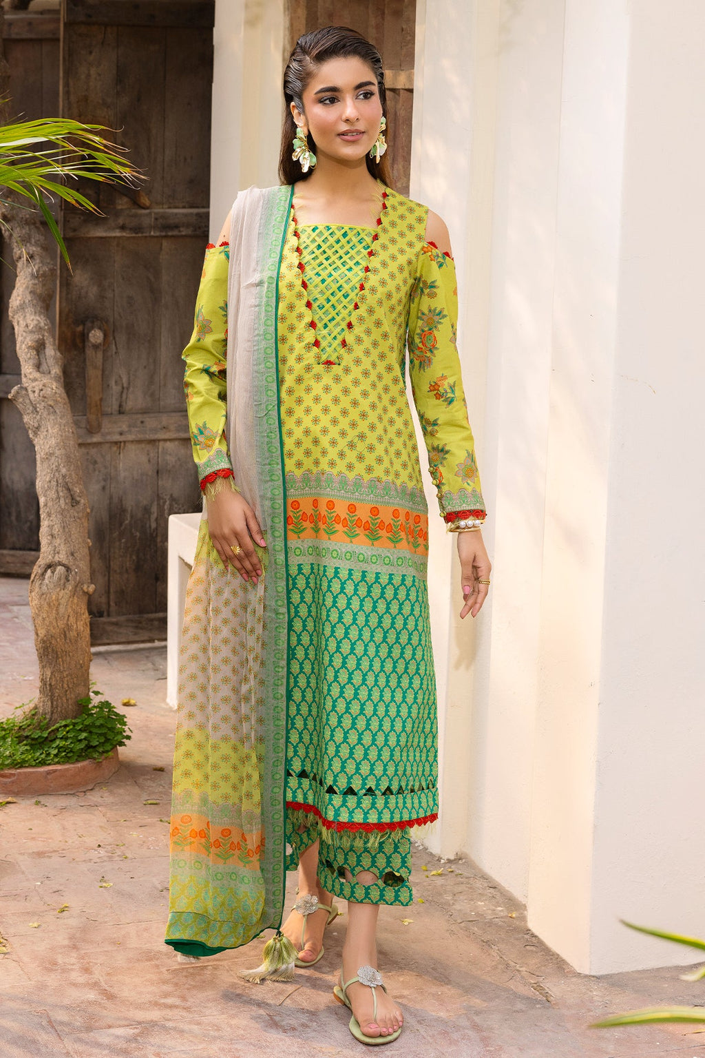 Charizma | C- Prints 3-PC Unstitched Lawn | CP6-08