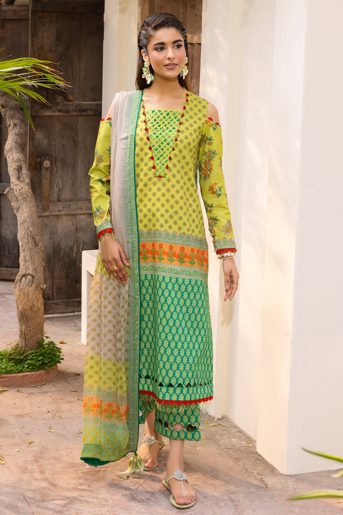 Charizma | C- Prints 3-PC Unstitched Lawn | CP6-08