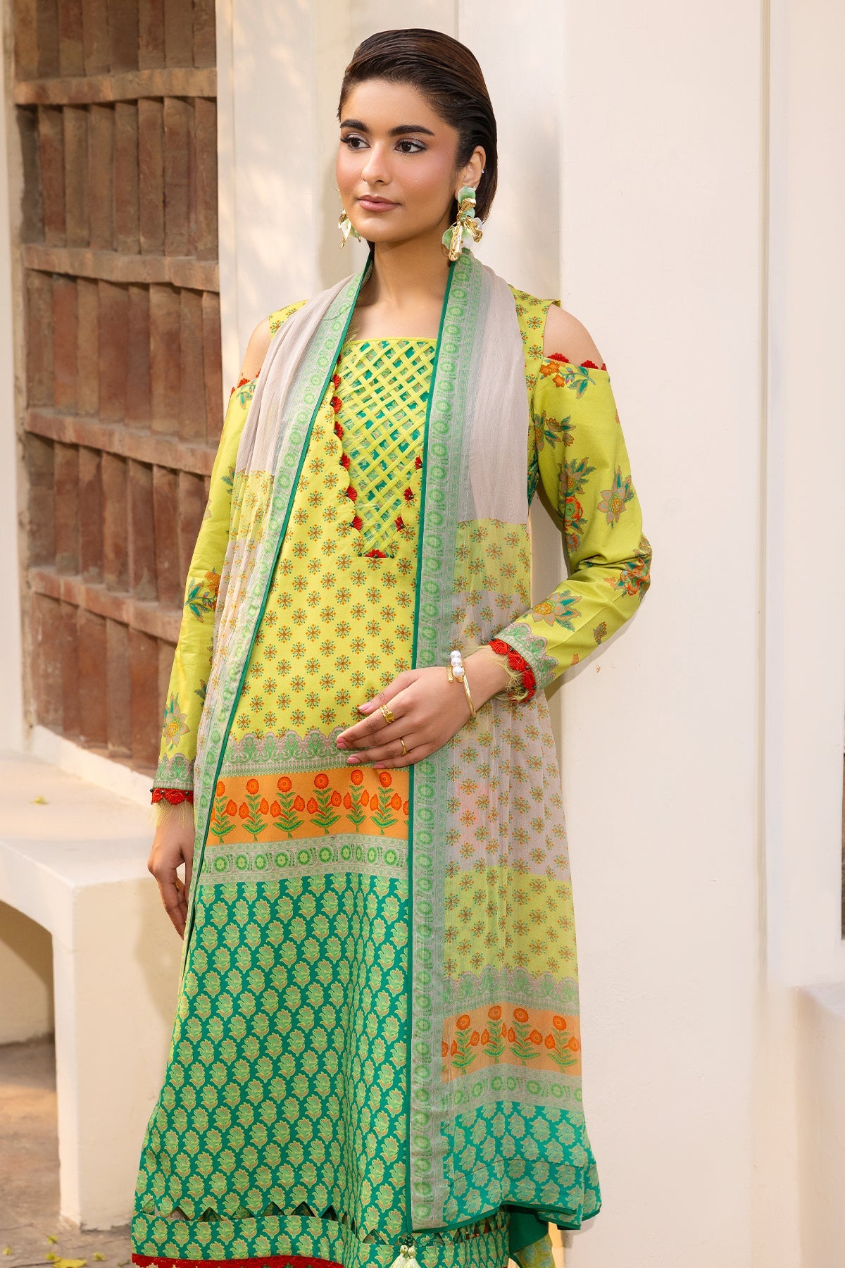 Charizma | C- Prints 3-PC Unstitched Lawn | CP6-08
