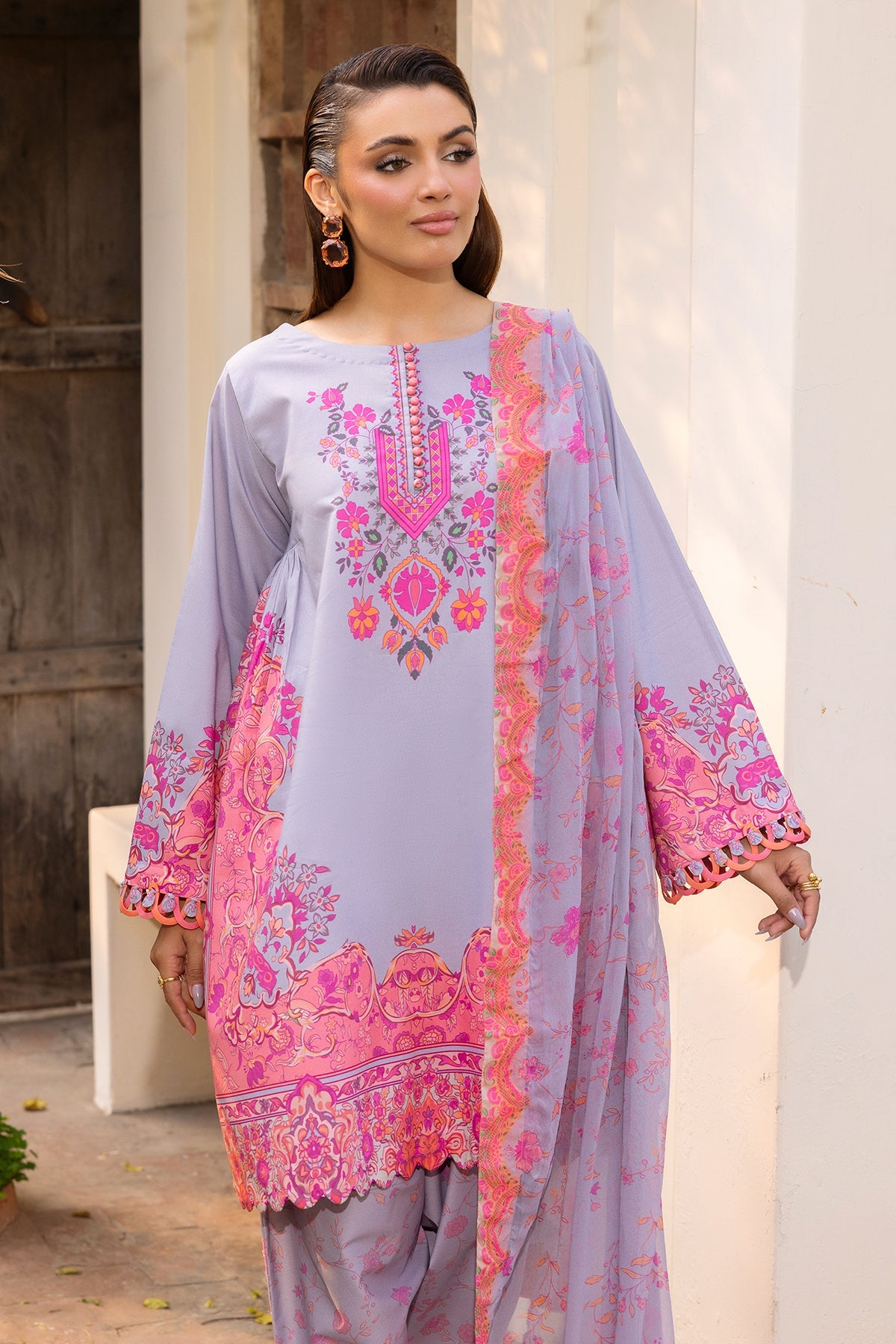 Charizma | C- Prints 3-PC Unstitched Lawn | CP6-06