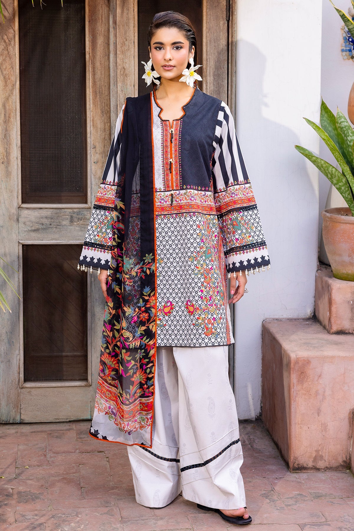 Charizma | C- Prints 3-PC Unstitched Lawn | CP6-07