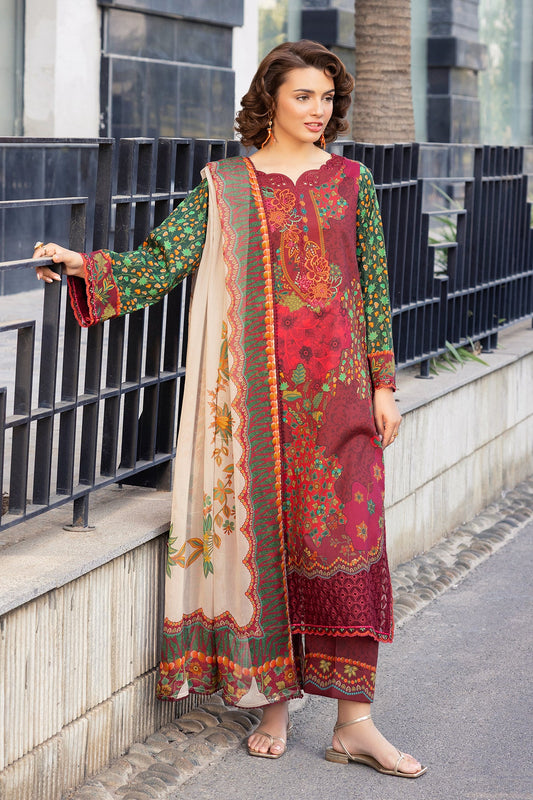 CHARIZMA | 3-PC Unstitched Embroidered Lawn Collection | AN6-06