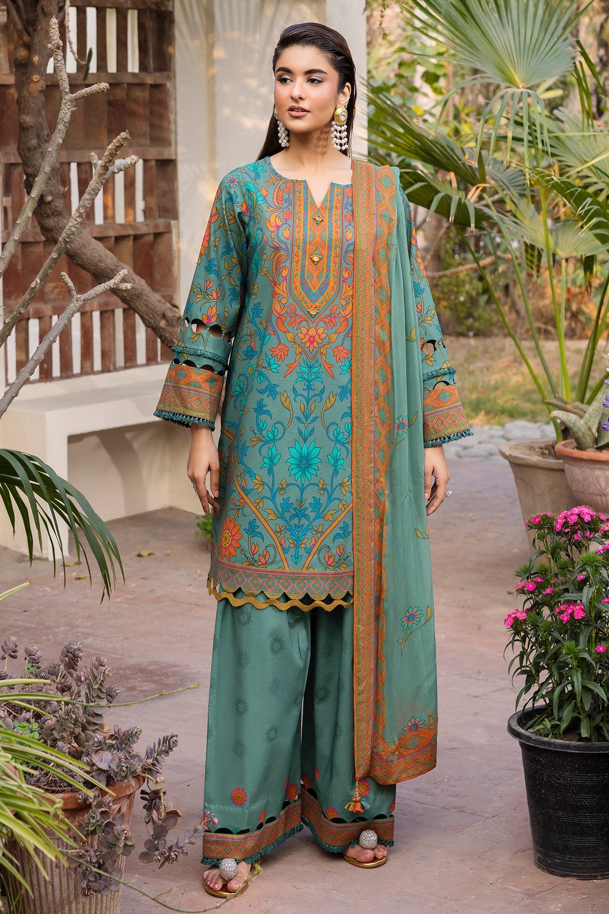 Charizma | C- Prints 3-PC Unstitched Lawn | CP6-03