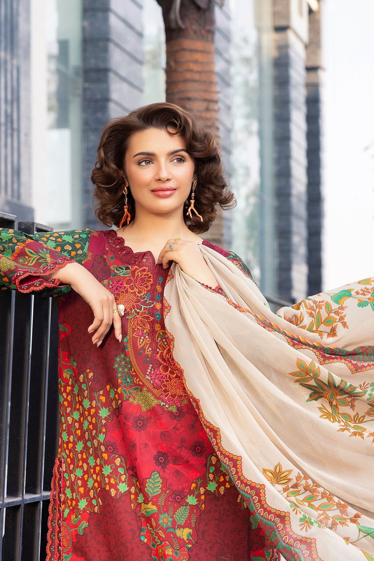CHARIZMA | 3-PC Unstitched Embroidered Lawn Collection | AN6-06