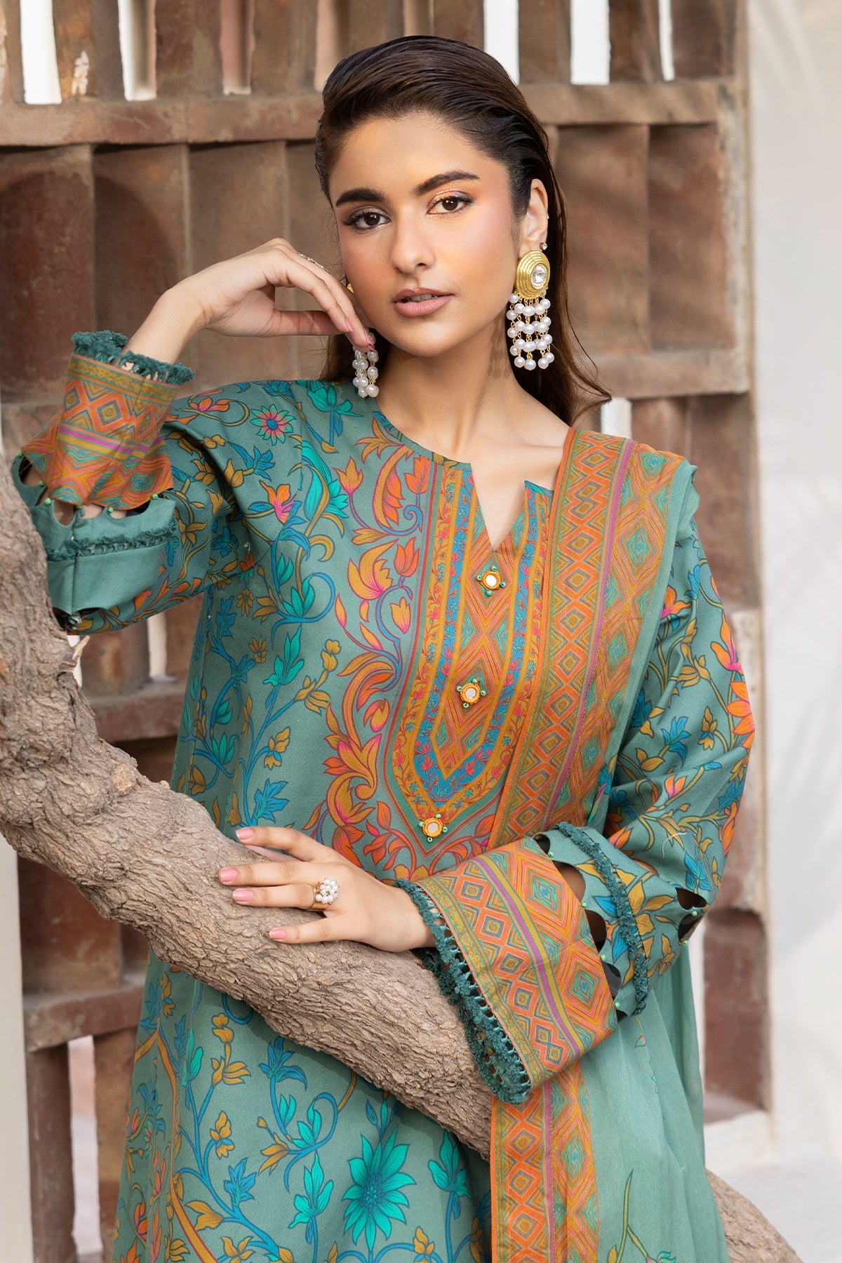 Charizma | C- Prints 3-PC Unstitched Lawn | CP6-03