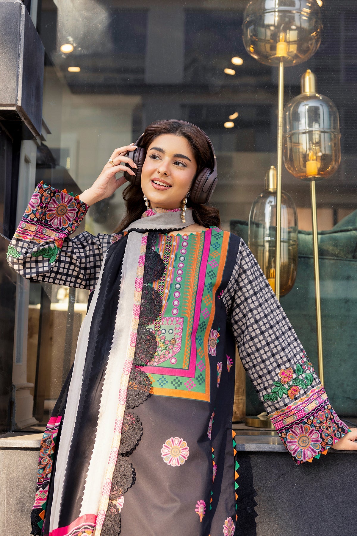 CHARIZMA | 3-PC Unstitched Embroidered Lawn Collection | AN6-04