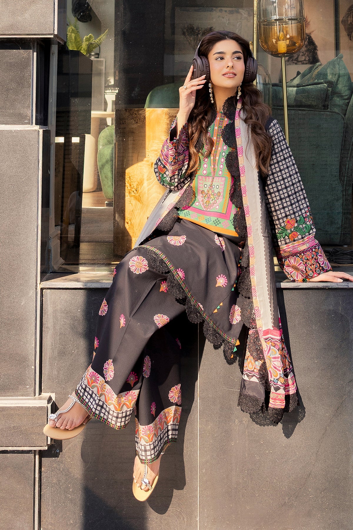 CHARIZMA | 3-PC Unstitched Embroidered Lawn Collection | AN6-04