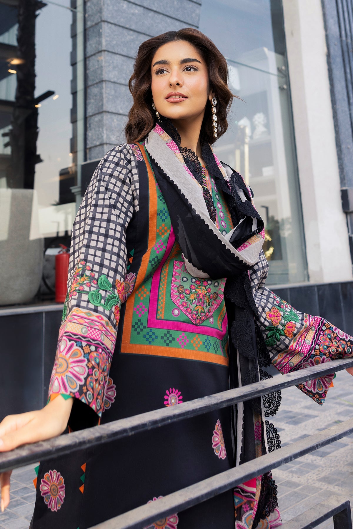 CHARIZMA | 3-PC Unstitched Embroidered Lawn Collection | AN6-04