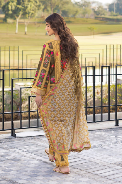 CHARIZMA | 3-PC Unstitched Embroidered Lawn Collection | AN6-03