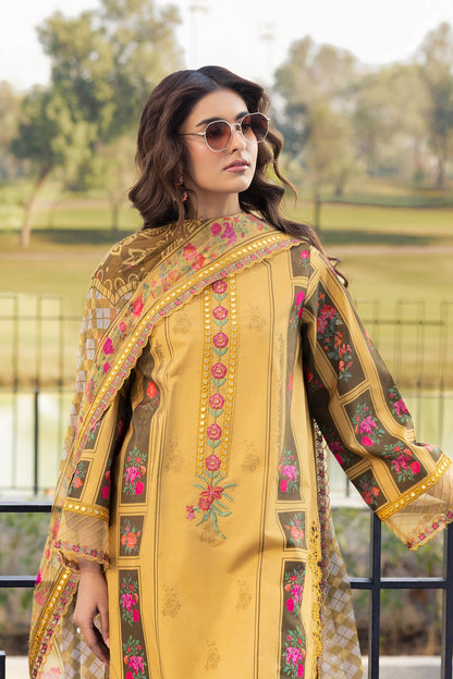 CHARIZMA | 3-PC Unstitched Embroidered Lawn Collection | AN6-03