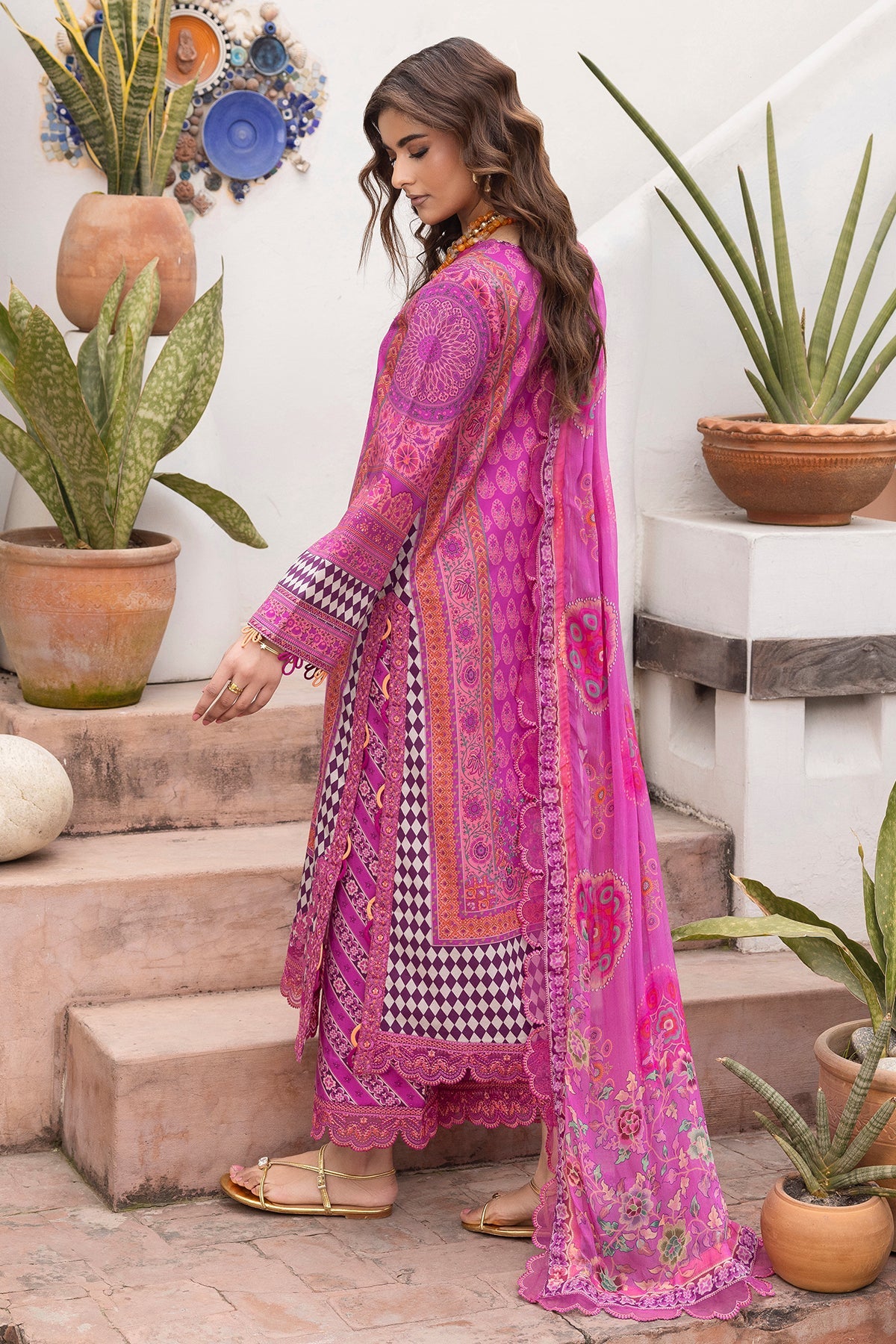 Charizma | Andaaz Unstitched Lawn VOL 1 | CAD6-01