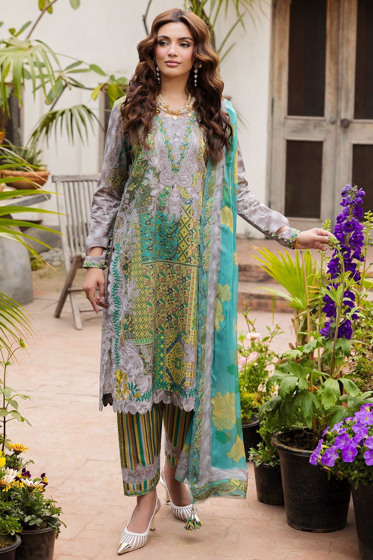 Charizma | Andaaz Unstitched Lawn VOL 1 | CAD6-06