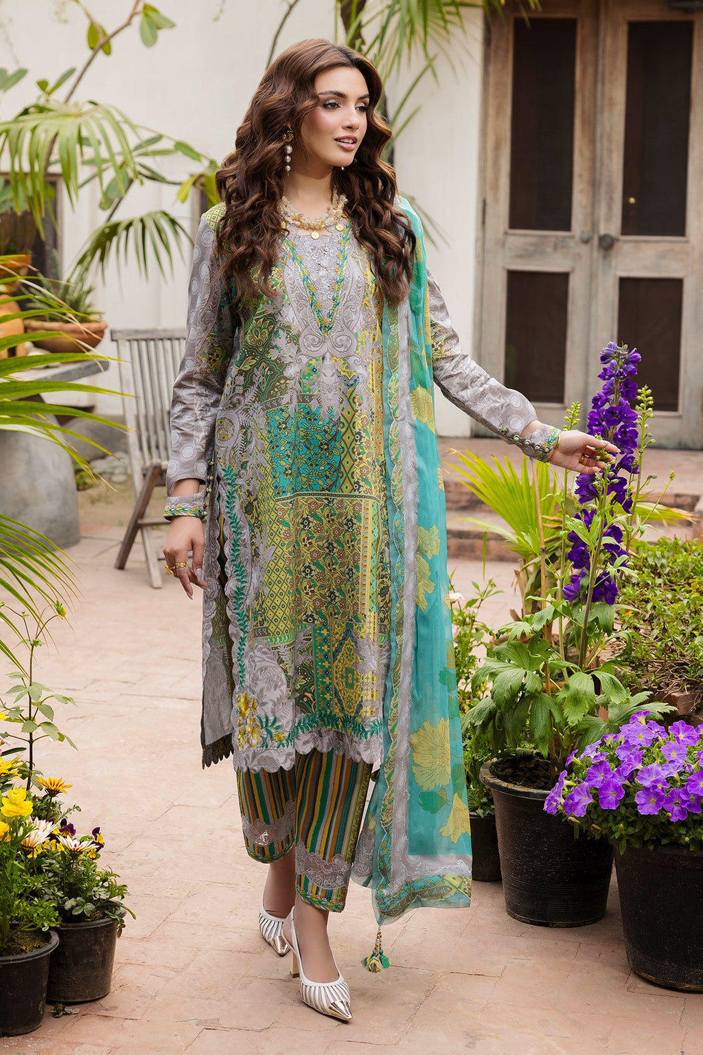Charizma | Andaaz Unstitched Lawn VOL 1 | CAD6-06