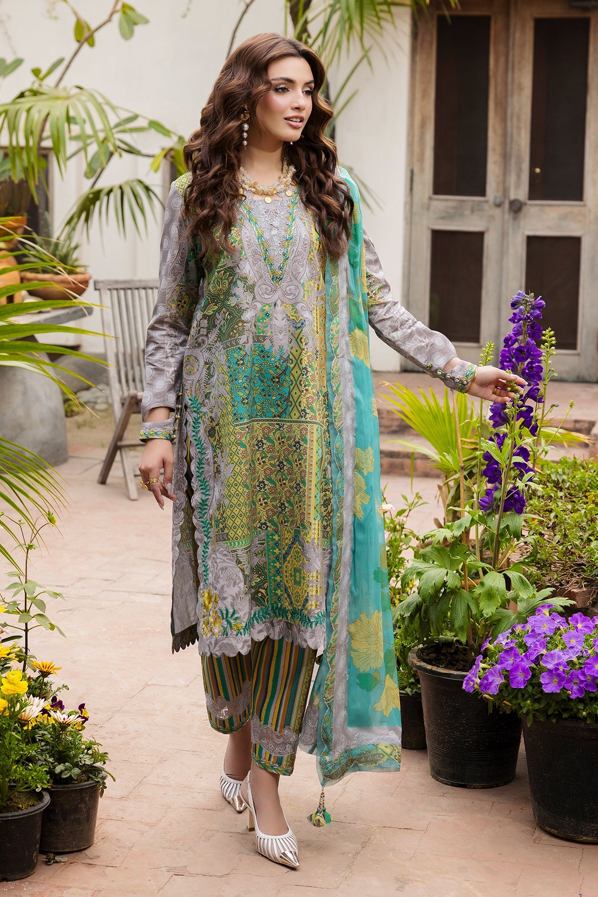 Charizma | Andaaz Unstitched Lawn VOL 1 | CAD6-06