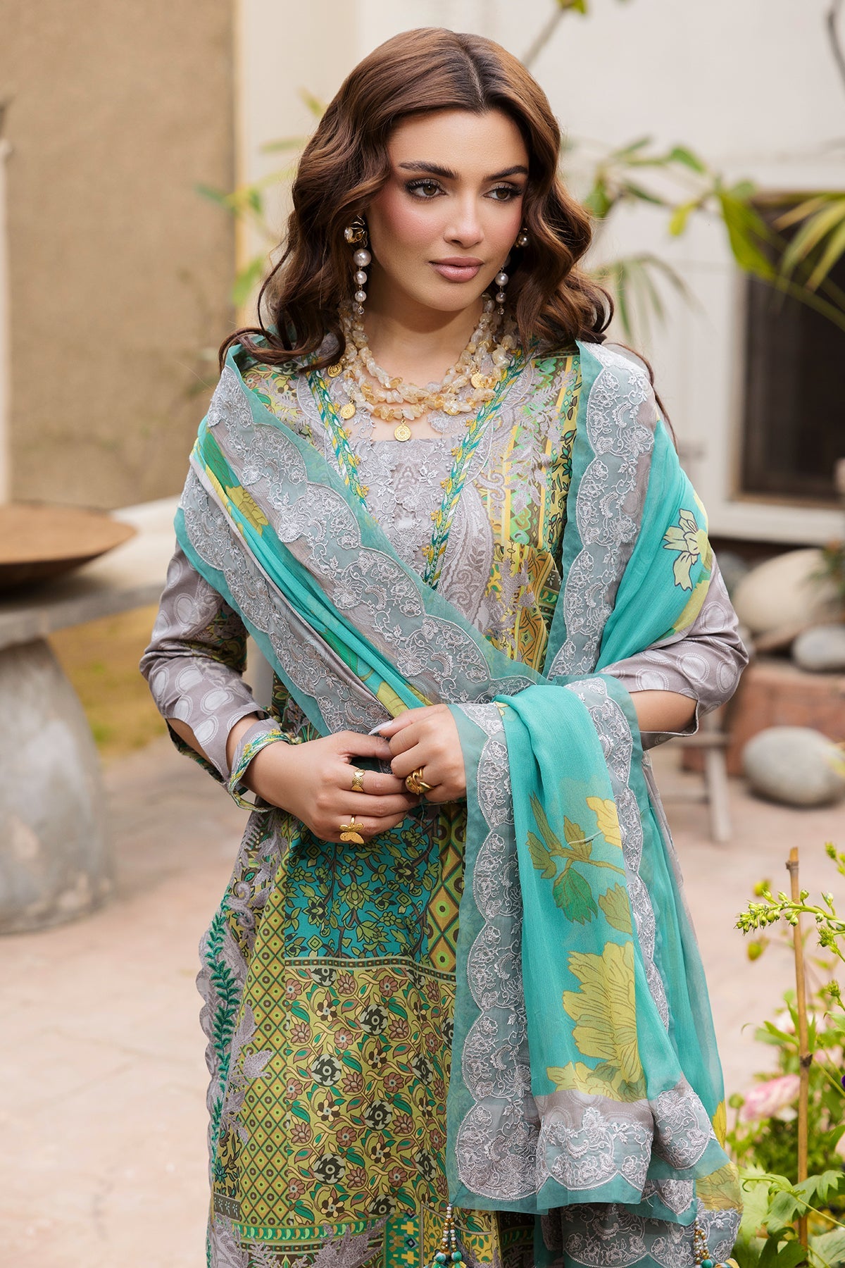 Charizma | Andaaz Unstitched Lawn VOL 1 | CAD6-06