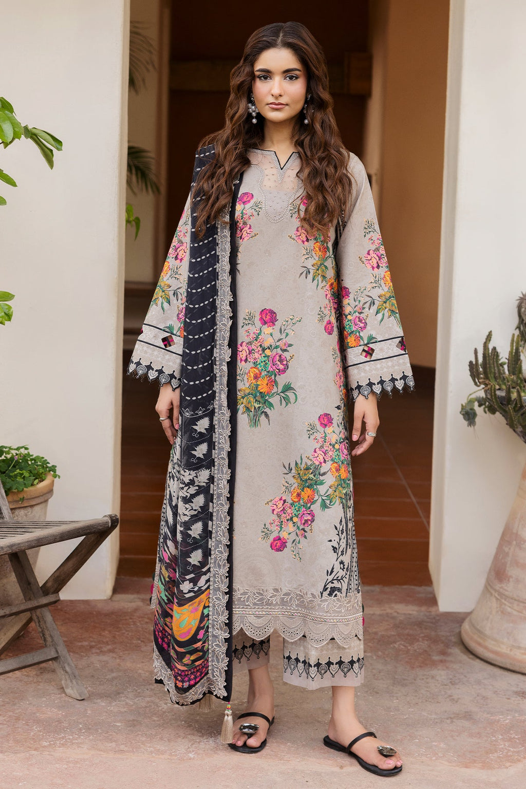 Charizma | Andaaz Unstitched Lawn VOL 1 | CAD6-08