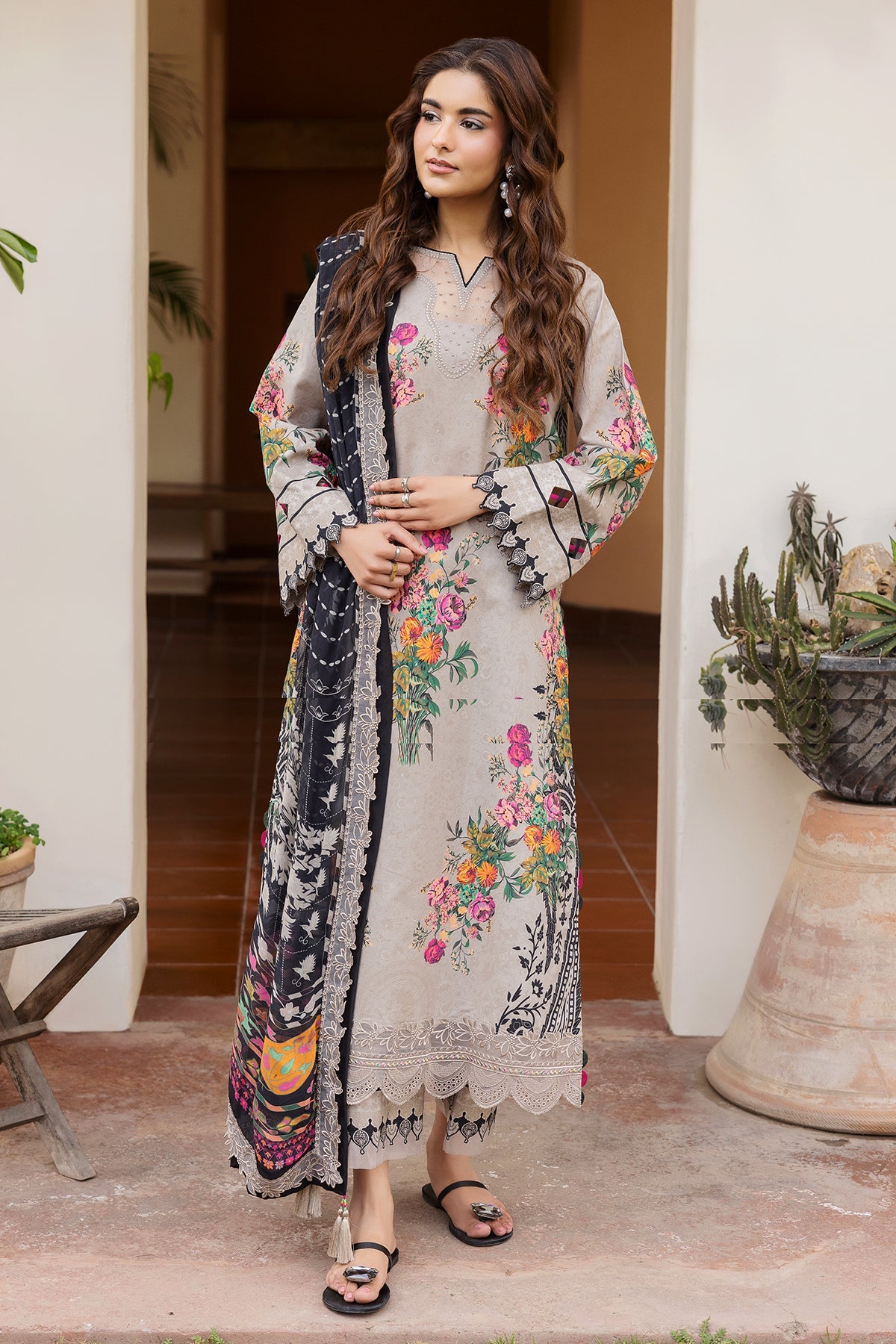 Charizma | Andaaz Unstitched Lawn VOL 1 | CAD6-08