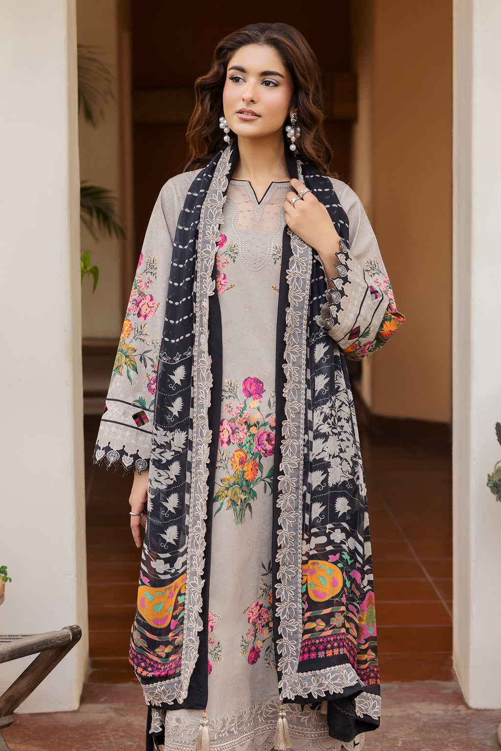 Charizma | Andaaz Unstitched Lawn VOL 1 | CAD6-08