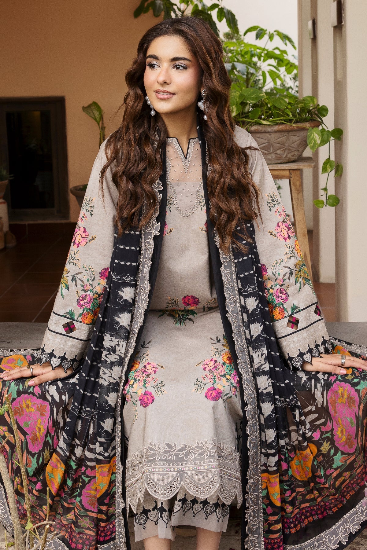 Charizma | Andaaz Unstitched Lawn VOL 1 | CAD6-08
