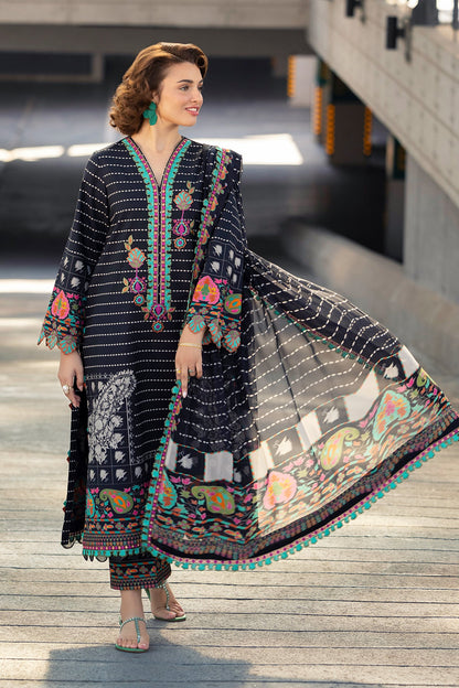 CHARIZMA | 3-PC Unstitched Embroidered Lawn Collection | AN6-09