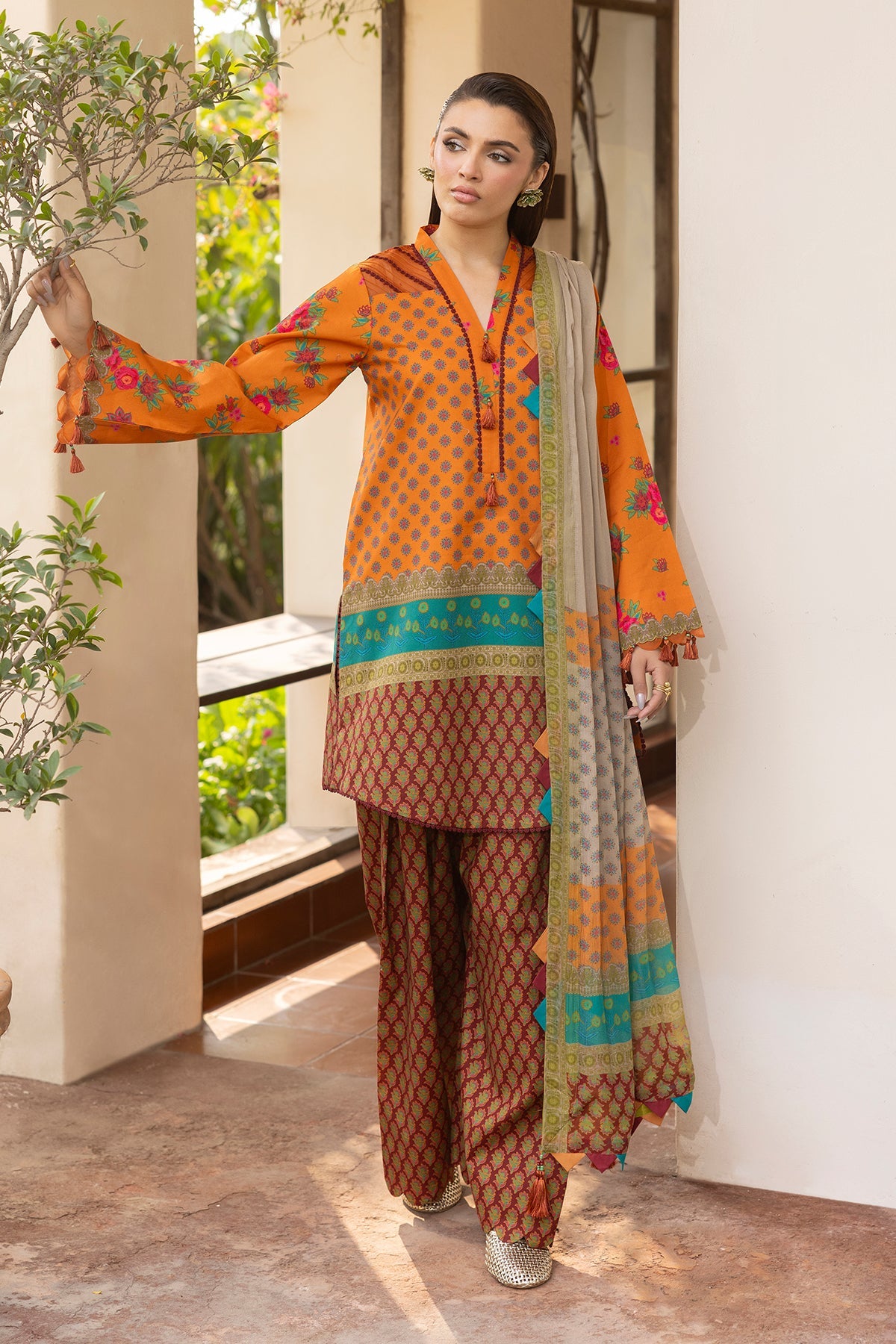 Charizma | C- Prints 3-PC Unstitched Lawn | CP6-01