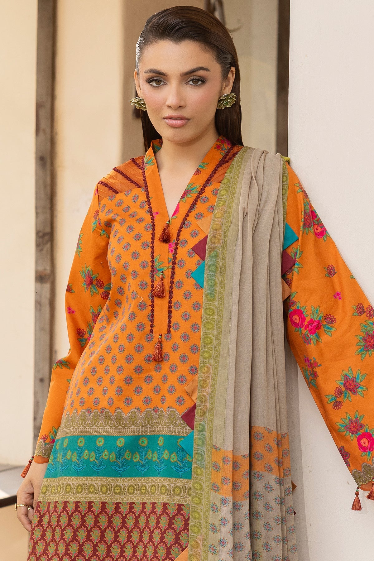 Charizma | C- Prints 3-PC Unstitched Lawn | CP6-01