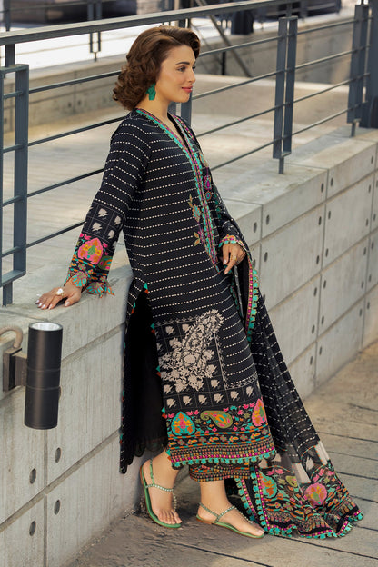 CHARIZMA | 3-PC Unstitched Embroidered Lawn Collection | AN6-09